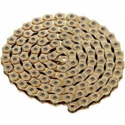 Цепь KMC HL1 Halflink, 1ск., 100 зв., золотой - фото