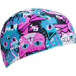Шапочка юниорская текстильная Mad Wave Kitten - фото