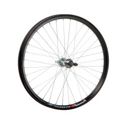 Колесо 24" заднее(без резины), двухстенный алюм.обод 36 отв, втулка сталь под диск.тормоз - фото