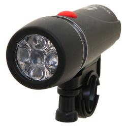 Фонарь велосипедный STG передний JY-808-11, 5 диодов, 4 функции, батарея ААА*4 (в компл.не входит) - фото