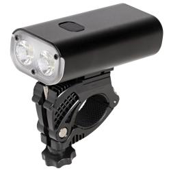 Фонарь передний STG BC-FL1675, 600 lm, 4400 mAh, USB, черный - фото