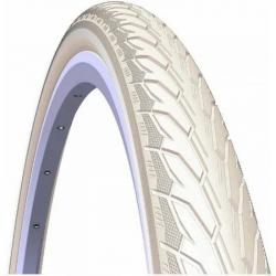 Покрышка Mitas Flash V66, 700x40c, ETRTO 42-622, светоотрожающая полоса, кремовый - фото