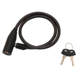 Замок-трос STG , диам.8х65см стальн.трос с ключом - фото