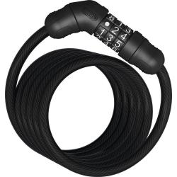 Замок ABUS Star 4508K/150см, тросовый, 8мм, кодовый, класс защиты 2/15, 260гр, черный, 05-0020019 - фото