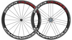 Комплект колес Campagnolo BORA ULTRA 50 tub. FRONT+REAR HG11 type FW body+brake pads - фото