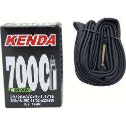 Камера Kenda 700c, 18/25C, спорт, велониппель 48мм, узкая, 5-511291 - фото