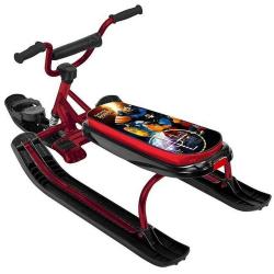 Снегокат Ника-Nika СНД1/Р2, С роботом, велоруль, бордовый каркас - фото