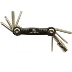 Мультитул велосипедный Bikehand YC-286B, 2/2.5/3/4/5/6/8 мм, +/- отвертки, T25, 6-14287 - фото