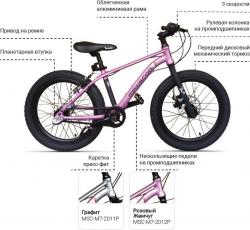 Велосипед Maxiscoo 7Bike М700 20 (2025) - фото