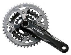 Система Shimano Deore M590, 175мм, ин.вал, 44/32/22T с каретк., черн. - фото
