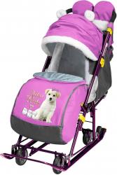 Коляска комбинированная "Ника детям 7-6" со щенком орхидея, НД7-6/16 - фото