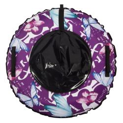 Тюбинг Snowstorm BZ-100_BUTTERFLY_V3, 100 см, розовый с черным - фото