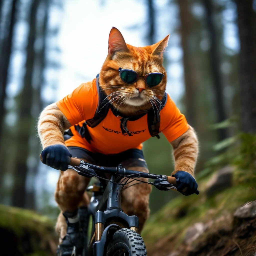 Кот даунхильщик