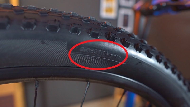 Направление вращения колеса