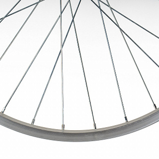 Колесо 24" заднее(без резины), двустенный алюм.обод 32 отв. - фото