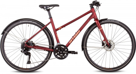 Велосипед Atom Symbiotic Speed Lady (2024) (В-д 24 ATOM SYMBIOTIC SPEED LADY Р:XS(43cm) 28" матовый красный, 30660)