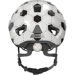 Шлем детский Abus Anuky 2.0 White Football, с LED-подсветкой - фото