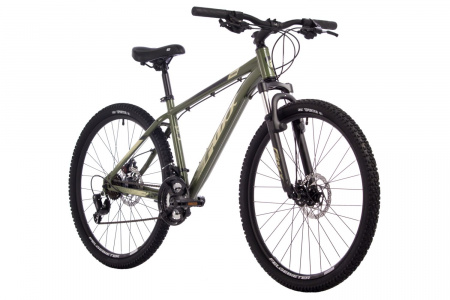 Велосипед Foxx Caiman 26" (2024) (Велосипед FOXX 26" CAIMAN зеленый,сталь, размер 14")