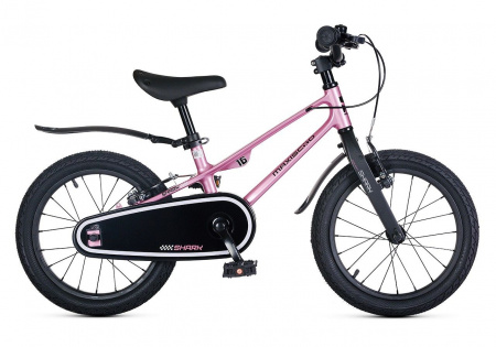 Велосипед Maxiscoo Shark Sport 16 (2025) (Велосипед Maxiscoo SHARK 2025 SPORT 16" Розовый Жемчуг, MSC-SH1643)