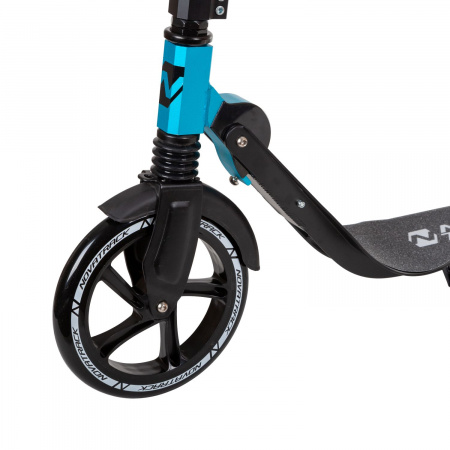 Самокат городской NOVATRACK DEFT 230 PRO 10 (2022) (Самокат для детей NOVATRACK DEFT алюм., амортизатор, колеса 230*200 мм PU, эргономичный руль со скла)