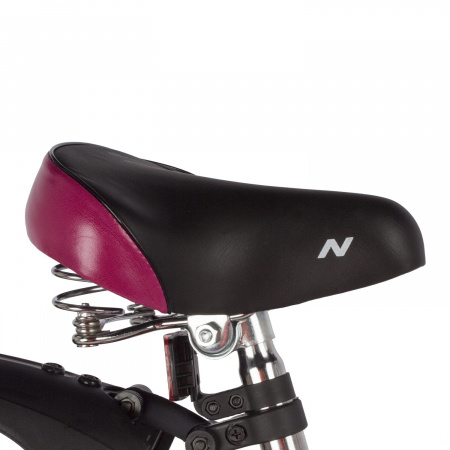 Велосипед NOVATRACK NOVARA 18" (2022) (Велосипед NOVATRACK 18" NOVARA алюм., розовый, пер.руч., зад.нож. тормоз, короткие крылья, полная за)
