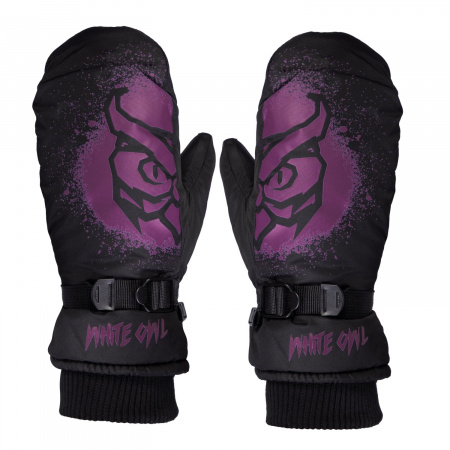 Варежки горнолыжные White Owl Pro Mitt Wmns, женские (Варежки зимние White Owl Pro mitt WMNS, размер S, черный c пурпурным)