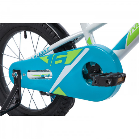 Велосипед NOVATRACK VALIANT 16" (2019) (Велосипед NOVATRACK 16", VALIANT, белый, полная защита цепи, тормоз нож, короткие крылья, нет багажн)