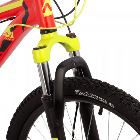 Велосипед Novatrack Tornado 24" (2024) (Велосипед NOVATRACK 24" TORNADO HD, алюм.рама 13", красный, 21-скор, TY200/TS38/TY300, гидравл.торм.)