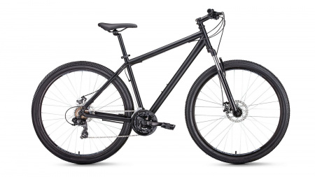 Велосипед FORWARD SPORTING 29 2.1 disc (2021) (Велосипед FORWARD SPORTING 29 2.1 disc (29" 21 ск. . 21") , черный матовый/черный, RBKW1MN9Q006)