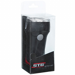 Фонарь велосипедный STG, передний  1 супер диод, 2 функции - фото
