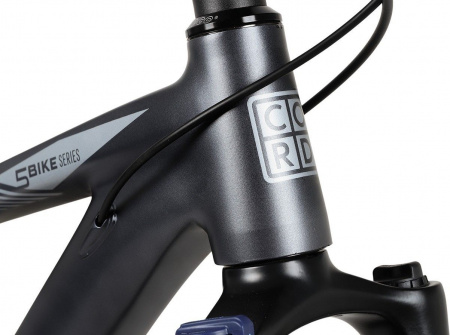 Велосипед Cord 5 Bike 500 Премиум 27.5 (2025) (Велосипед Cord 5 BIKE 500 Премиум 27.5", ростовка 19'' Черный Матовый, CRD-M5-2712P-19)