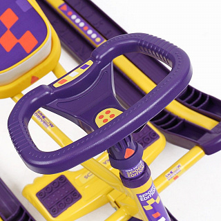 Снегокат НИКА Тимка спорт 1+, фиолетовый графический, ТС1+/ФГ - фото