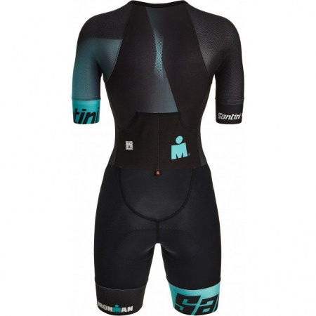 Трисьют с коротким рукавом женский Santini Ikaika-Ironman Women's SS Trisuit (Трисьют с коротк рукавом жен Santini Ikaika-Ironman Women's SS Trisuit/Зел-Черный,XL,2I777LIMGIKA.AC)