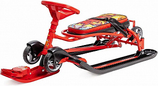 Снегокат НИКА Тимка спорт 6 ТС6/GR, с граффити на красном - фото