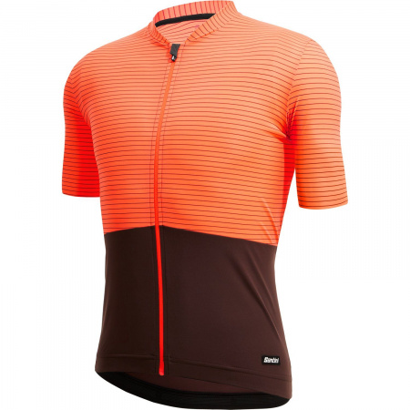 Веломайка Santini Colore Riga SS Cycling Jersey (Веломайка Santini Colore Riga SS Cycling Jersey / Оранжевый,3XL,3S94075RCOLORRIGA.AR.3XL)