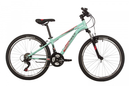 Велосипед Novatrack Action 24" (2023) (Велосипед NOVATRACK 24" ACTION сталь 12'', бирюзовый, 18 скор. TZ500/TS-38/TZ500/SG-6S, V-brake)