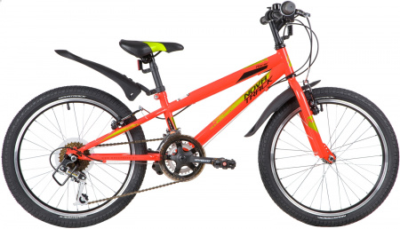 NOVATRACK RACER 12-spd 20" (2020) (Велосипед NOVATRACK 20" RACER, красный, сталь, 12 скор., Power, V-Brake)