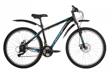 Велосипед FOXX ATLANTIC D 26" (2022) (Велосипед FOXX 26" ATLANTIC D черный, алюминий, размер 14")