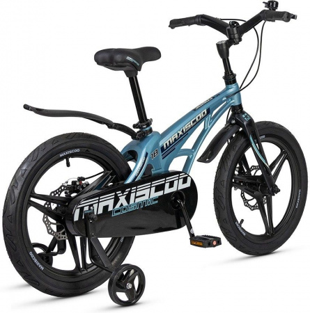 Велосипед Maxiscoo Cosmic Deluxe 18 (2025) (Велосипед Maxiscoo COSMIC 2025 DELUXE 18" Стальной Синий, MSC-C1844D)
