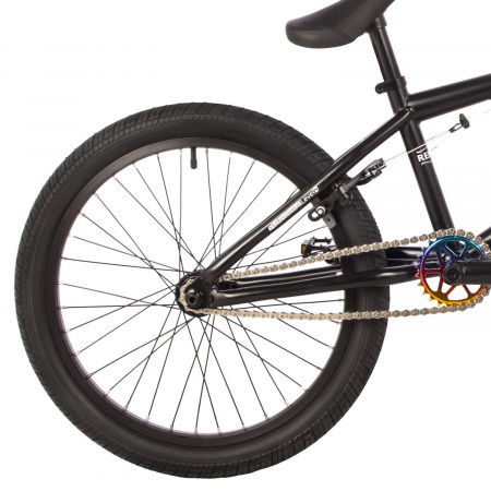 Велосипед Novatrack BMX Reply 20" (2023) (Велосипед NOVATRACK 20" BMX REPLAY чёрный, сталь Cr-Mo, рама 21")