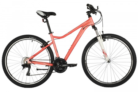 Велосипед STINGER LAGUNA STD 27.5" (2021) (Велосипед STINGER 27.5" LAGUNA STD розовый, алюминий, размер 17", MICROSHIFT)