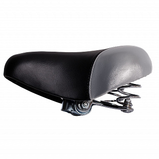 Седло HBAZ-0801A Novatrack комфортное, черно-серое - фото