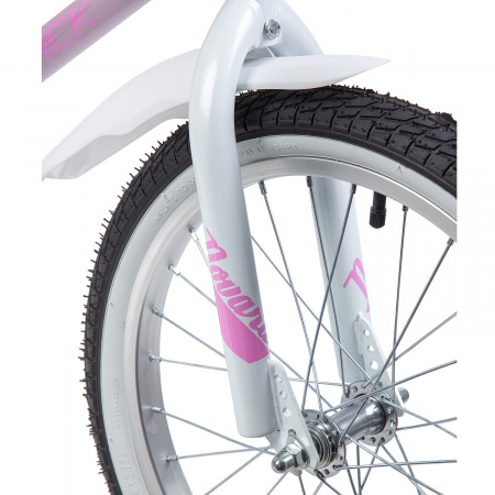 Велосипед NOVATRACK NOVARA 18" (2019) (Велосипед NOVATRACK 18", NOVARA, алюм., розовый, тормоз нож, короткие крылья, нет багажника)