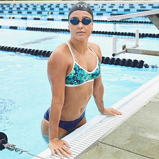 Топ купальника TYR Malibu Crosscut Tieback - фото