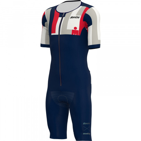 Трисьют с коротким рукавом Santini Aahonoui Viper-Ironman SS Trisuit (Трисьют с корот рукавом Santini Aahonoui Viper-Ironman SS Trisuit/Син-Крас,3XL,2I780IMGVIPERAAHO.RS.)
