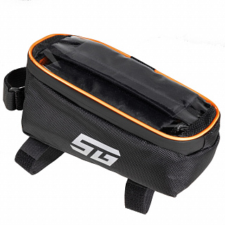 Велосумка на раму STG модель FB-016, с отделением для телефона, 20х11х9 см - фото