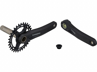Система Shimano MT510-1, 12ск, 170мм, ин.вал, 34T без каретк., для CL:52мм, цв. Черный, EFCMT5101CXA4L - фото