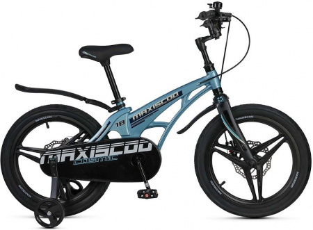 Велосипед Maxiscoo Cosmic Deluxe 18 (2025) (Велосипед Maxiscoo COSMIC 2025 DELUXE 18" Стальной Синий, MSC-C1844D)