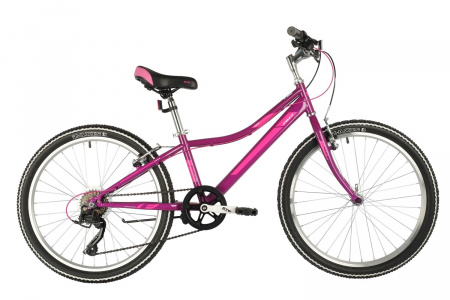 Велосипед FOXX JASMINE 24" (2021) (Велосипед FOXX 24" JASMINE фиолет., стальная рама 12", 6 скор., Power/Microshift TS38-6, V- b)