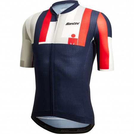 Веломайка Santini Aahonoui - Ironman SS Cycling Jersey (Веломайка Santini Aahonoui - Ironman SS Cycling Jersey / Синий-Красный,XXL,2I94075CESLKAAHO.RS.XXL)